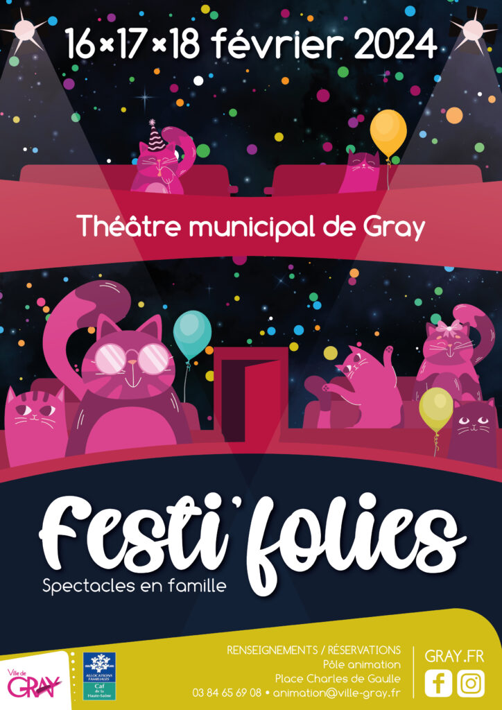 FESTI'FOLIES DE GRAY - AFFICHE 2024